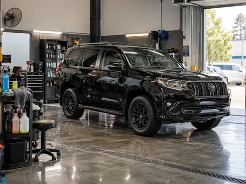 A freshly detailed car in the Attention Detailing studio